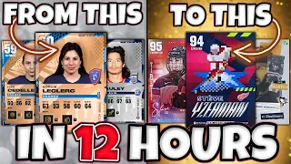 I Built THIS HUT Team In 12 Hours of Ultimate Team | NHL 24