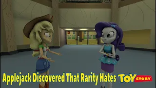 [MLP EQG/Uberduck.AI] Applejack Discovered that Rarity Hates Toy Story