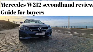 Why The W212 Is One Of THE MOST RELIABLE Cars ever. Secondhand Mercedes E Class 2013-16 Buyer Guide.