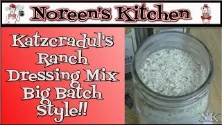 HOMEMADE BIG BATCH RANCH DRESSING MIX!!  KITCHEN BASICS!