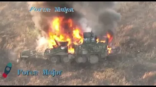 Stryker ICV of the ukrainian 82nd Air Assault Brigade burns near Rabotino