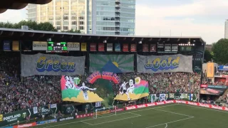 Timbers Army unveils tifo for Timbers-Sounders game