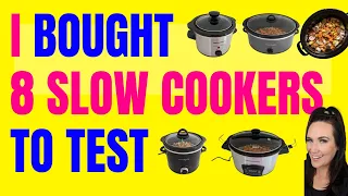 😮I BOUGHT 8 SLOW COOKERS TO REVIEW 🍲Top Best Slow Cookers Reviews 2024 | Best Crock Pot Review 2024