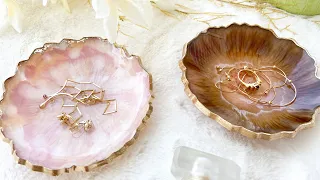 Beautiful Geode Shaped Resin Bowls: Resin Art Tutorial