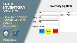 CRUD Inventory System using Python GUI tkinter