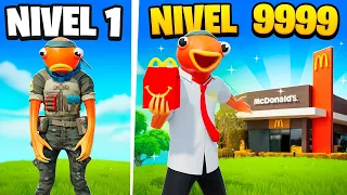 Pasé de McDonalds NOOB a McDonalds PRO en Fortnite!