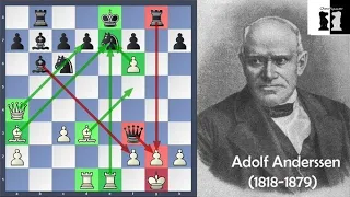 The Evergreen Chess Game 1852 !!! #chess #EvergreenChessGame #ChessSquare #Adolf Anderssen