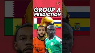 Predicting World Cup Group A 🤔 (Senegal, Netherlands, Qatar, and Ecuador)