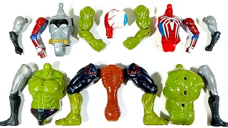 Assemble Spiderman VS Siren Head VS Hulk Smash VS Batman Avengers Superhero Toys