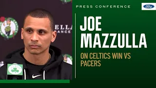 POSTGAME PRESS CONFERENCE: Joe Mazzulla talks defensive effort in win over Indiana