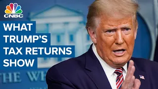 President Donald Trump tax returns show large income offset by large losses