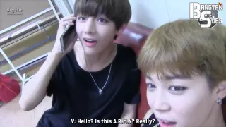 [ENG] 141103 [BANGTAN BOMB] Jimin is on the phone with Ms. A.R.M.Y