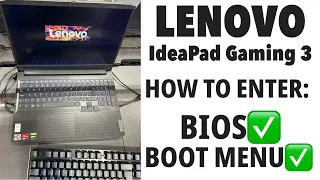 Lenovo IdeaPad Gaming 3 15ACH6 - How To Enter Bios (UEFI) & Boot Menu Options | lenovo brand