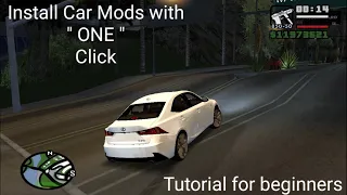 How to install car mods in GTA San Andreas PC 2022 | One Click Install | For beginners