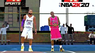 NBA 2K20 Mobile | Blacktop 1V1 | Using Michael Jordan VS LeBron James | Who's The Real🐐 | HIGHLIGHTS