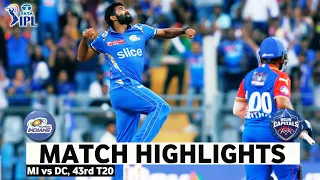 Mumbai Indians Vs Delhi Capitals Match 43rd IPL Full Highlights 2024 | MI vs DC IPL Full Highlights