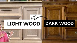 I'M IN LOVE WITH A STRIPPER!! - How to turn dark furniture into light wood