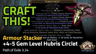 +4 or +5 Gem level helm Crafting Guide! (Armour Stacker Helm) - Path of Exile 3.24