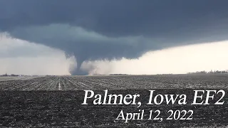 Beautiful Large Tornado near Palmer, Iowa. April 12th, 2022.