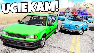 ❄️ JAK DALEKO DOJADĘ? NAJGORSZA UCIECZKA PRZED POLICJĄ! | BeamNG Drive |