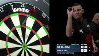 Nathan Aspinall beats Mervyn King, CRAZY checkouts & 180's - Players Championship 1 2023