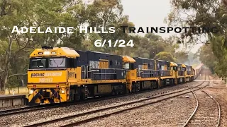 6 locomotives on failed 6MP5 through the Adelaide Hills! 6MP5 rescue mission in South Australia