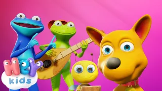 Кря, кря, дири дири дам 🐸 жаба жабурана |  HeyKids - Детски Песни