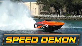 MAKE THE REV LIMITER BOUNCE !! | Boats at Haulover Inlet | Powerboats Poker Run