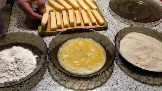 Рецепт Сырные палочки. Сырные палочки в панировке
