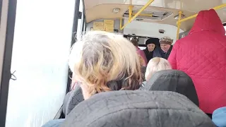 Поездка на автобусе ПАЗ-320302 по маршруту 75