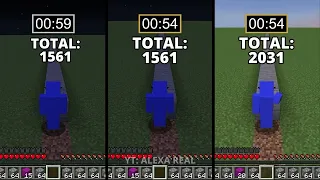 Minecraft | Efficiency I Diamond VS Netherite Pickaxe | #585 #Minecraft​​ #meme​​ #memes