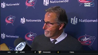 John Tortorella mum following tough 3-2 defeat in overtime | BLUE JACKETS-BLACKHAWKS POSTGAME