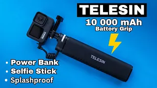 Telesin Rechargeable Selfie Stick [ 10 000 mAh Battery 🔋 ]