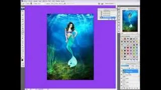 Turn a person into The Little Mermaid in photoshop Cs3 - Easy