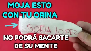 HECHIZO CON PAPEL HIGIÉNICO Y ORINA NO PODRÁ SACARTE DE SU MENTE