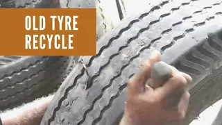 Restoration of Old Tires at Local Tyre Repair Shops old Tyres shop and recycle tyre