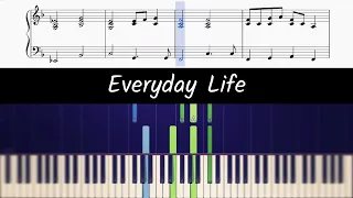 How to play the piano part of Everyday Life by Coldplay