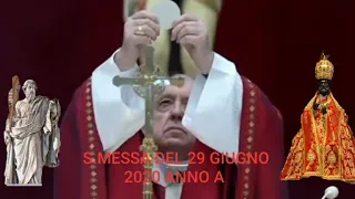 S.Messa dalla Basilica Vaticana di San Pietro presieduta da Sua Santità Papa Francesco 29/06/2020