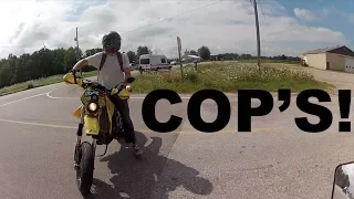 SUPERMOTO'S SKETCHY ENCOUNTER WITH THE COPS!