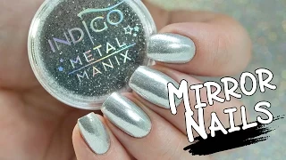 How To Make Mirror Nails | Chrome Effect with Metal Manix
