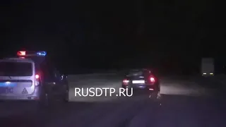 В Кировской области полиция расстреляла машину с пьяным водителем. ВИДЕО