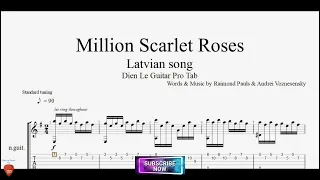 Million Scarlet Roses with Guitar Tutorial TABs