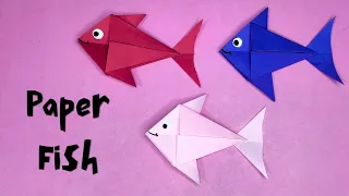 How to Make an Origami Paper Fish for kids | Nursery craft Ideas | Easy paper crafts | Kids Crafts