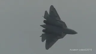 СУ-57 Дем. полет на МАКС-2019 Воскресенье.