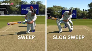 Cricket 24 Tutorial | Sweep Shots