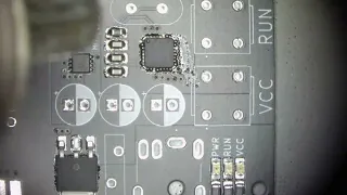 Small SMD soldering with hot air rework station, solder paste and a stencil to make it easy