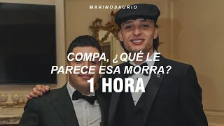 [1 HORA] Eslabon Armado, Peso Pluma - Ella Baila Sola (Letra/Lyrics)