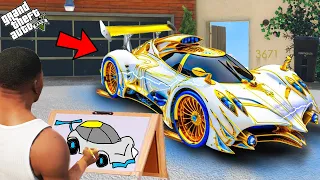 Franklin Using Magical Painting To Find The Fastest And Strongest Super car In Gta V