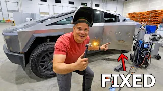 How to fix BULLET HOLES on a CYBERTRUCK!