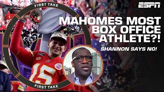 Shannon Sharpe thinks LeBron is MORE box office than Patrick Mahomes? 👀 | First Take